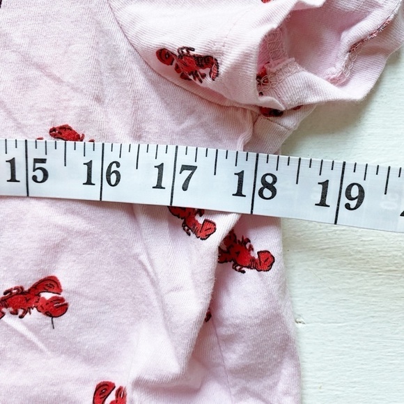 J. CREW FACTORY PINK LOBSTER JERSEY SHORT SLEEVE TEE - Picture 7 of 10